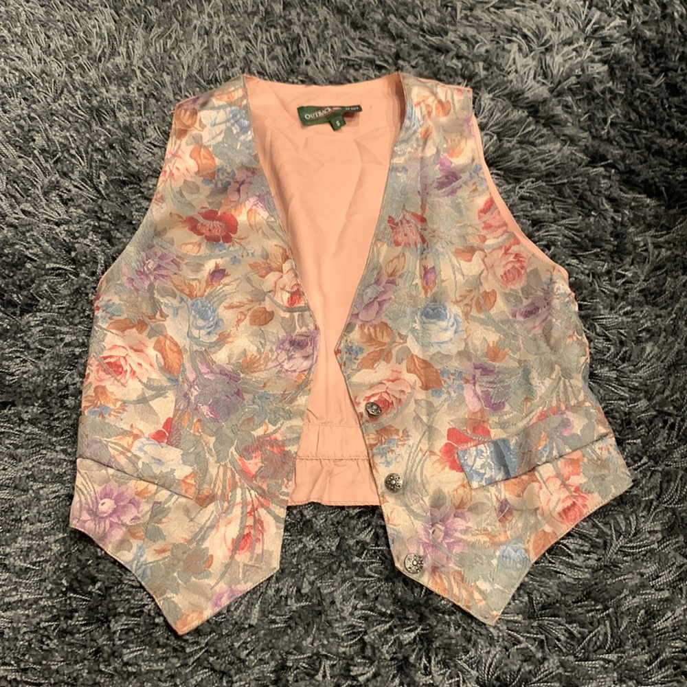 Vintage Floral Vest